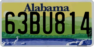 AL license plate 63BU814