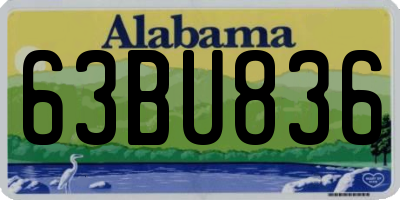 AL license plate 63BU836