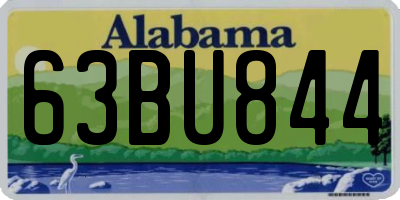 AL license plate 63BU844