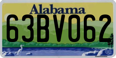 AL license plate 63BV062