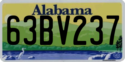 AL license plate 63BV237