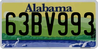 AL license plate 63BV993