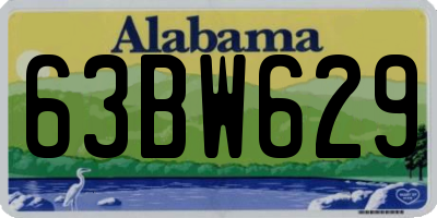 AL license plate 63BW629