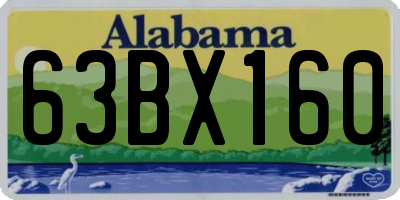 AL license plate 63BX160