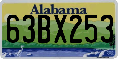 AL license plate 63BX253