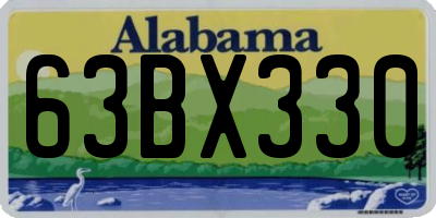 AL license plate 63BX330