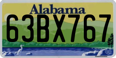 AL license plate 63BX767