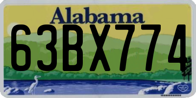 AL license plate 63BX774