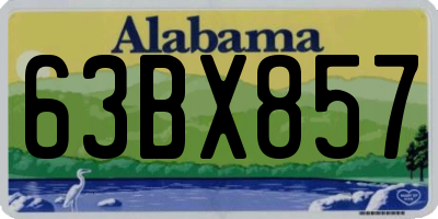 AL license plate 63BX857