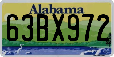 AL license plate 63BX972