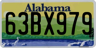 AL license plate 63BX979