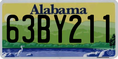 AL license plate 63BY211