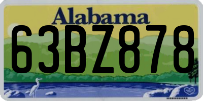 AL license plate 63BZ878