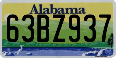 AL license plate 63BZ937
