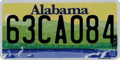 AL license plate 63CA084