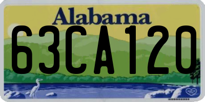 AL license plate 63CA120