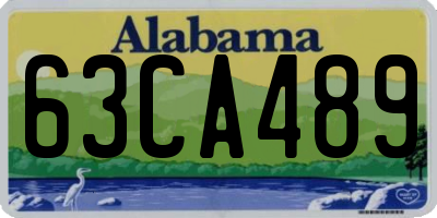 AL license plate 63CA489