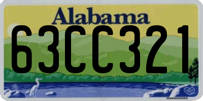 AL license plate 63CC321