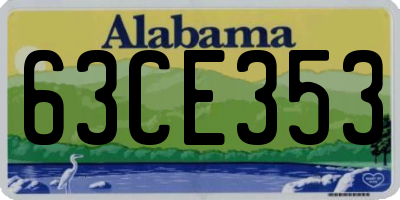AL license plate 63CE353