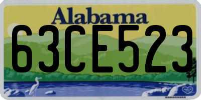 AL license plate 63CE523
