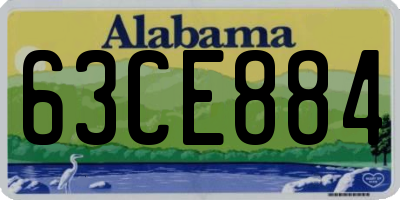 AL license plate 63CE884