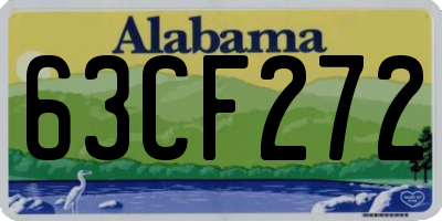 AL license plate 63CF272