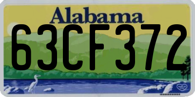 AL license plate 63CF372