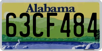 AL license plate 63CF484