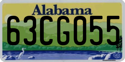 AL license plate 63CG055