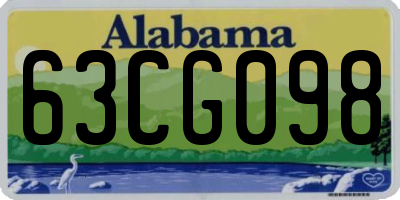 AL license plate 63CG098