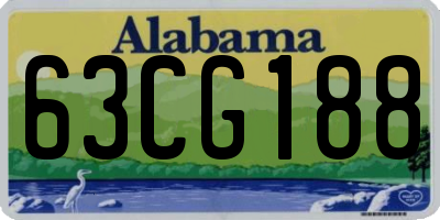 AL license plate 63CG188