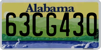 AL license plate 63CG430