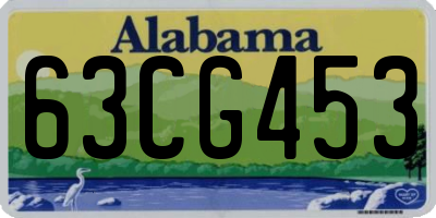 AL license plate 63CG453