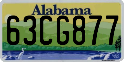 AL license plate 63CG877
