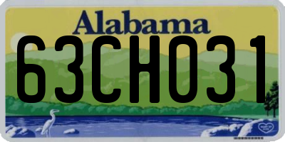 AL license plate 63CH031