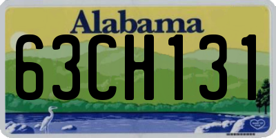 AL license plate 63CH131