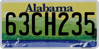 AL license plate 63CH235