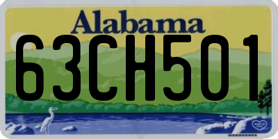AL license plate 63CH501