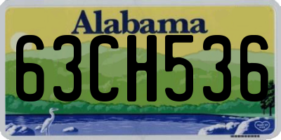 AL license plate 63CH536