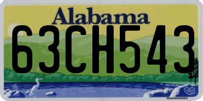 AL license plate 63CH543