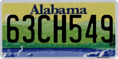 AL license plate 63CH549