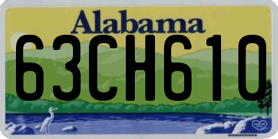 AL license plate 63CH610