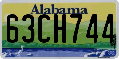 AL license plate 63CH744