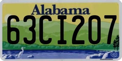 AL license plate 63CI207