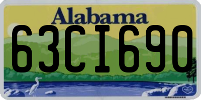AL license plate 63CI690