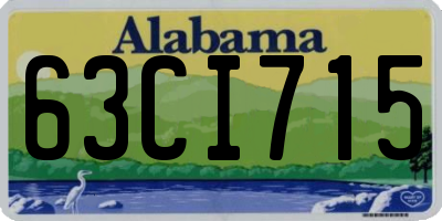 AL license plate 63CI715
