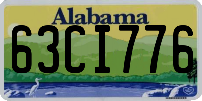 AL license plate 63CI776