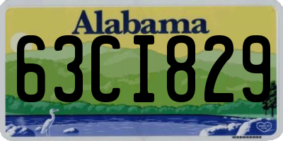 AL license plate 63CI829