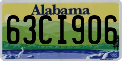 AL license plate 63CI906