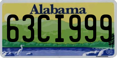 AL license plate 63CI999